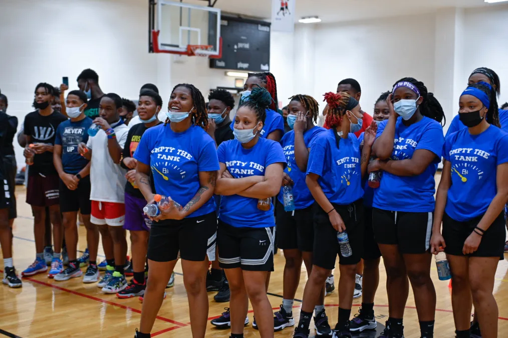 President Obama drops by a community event at the South Side YMCA in Chicago, IL on December 2, 2021.