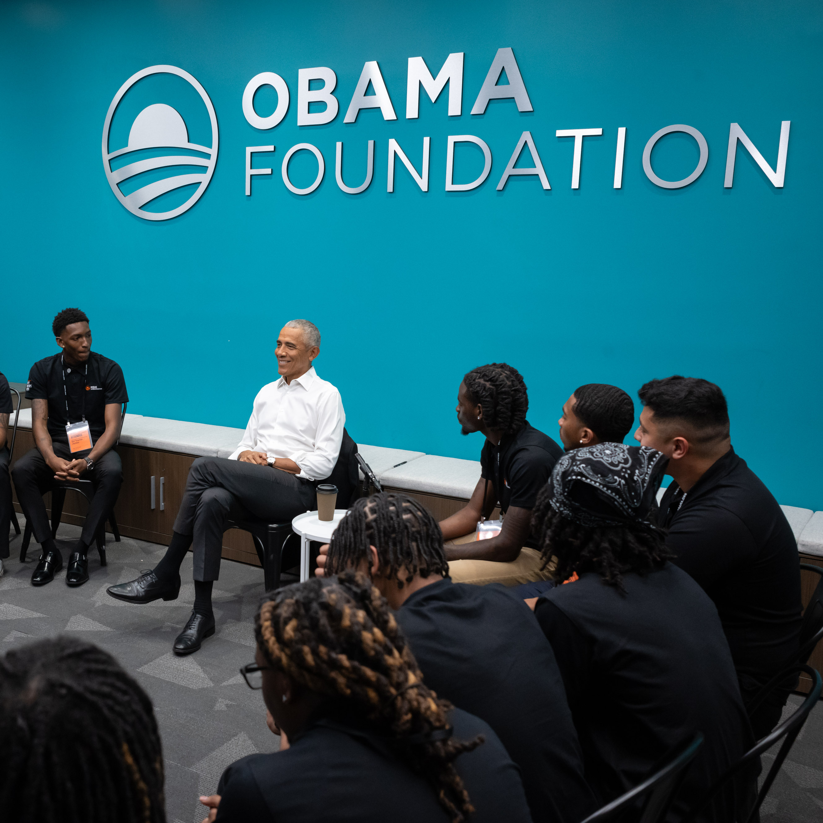 TK President Obama speaking with MBK Ambassadors