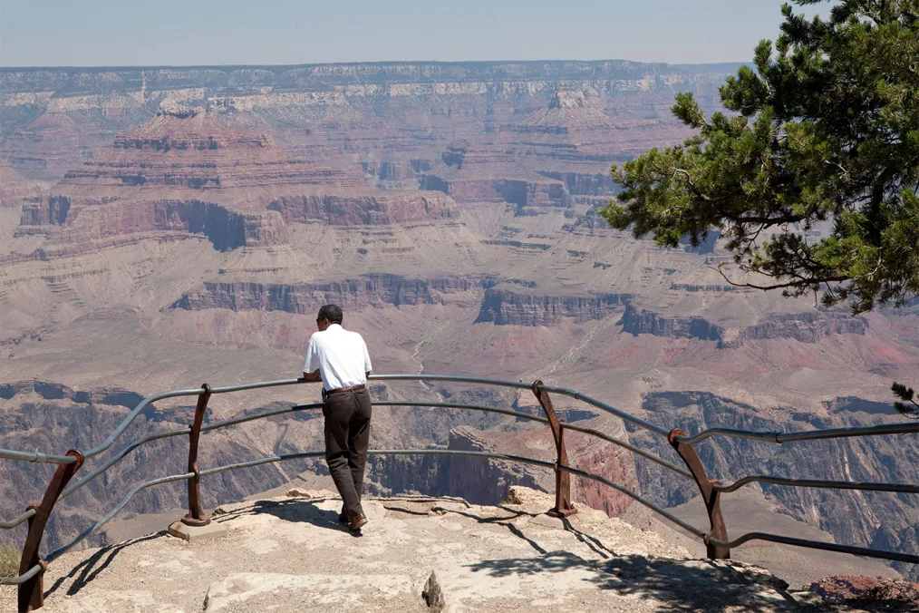 President Obama overlooks national park