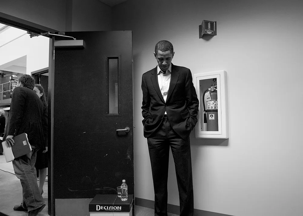 Candidate Obama in New Hampshire