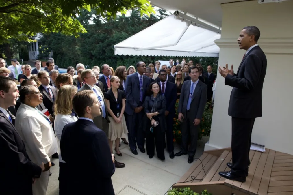 President Obama delivers remarks at a reception celebrating the passage of financial regulation, Aug. 6, 2010.