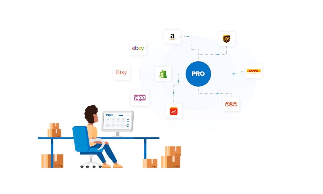 Sparen Sie Zeit mit Packlink PRO und konzentrieren Sie sich voll und ...