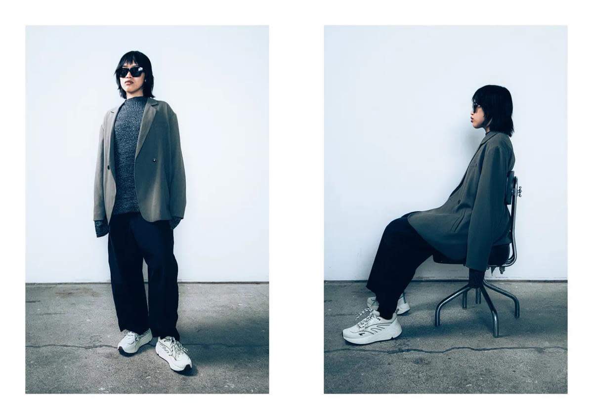 Model Beverly Forrest (Lyliamari) for HI-TEC HTS74 sneakers