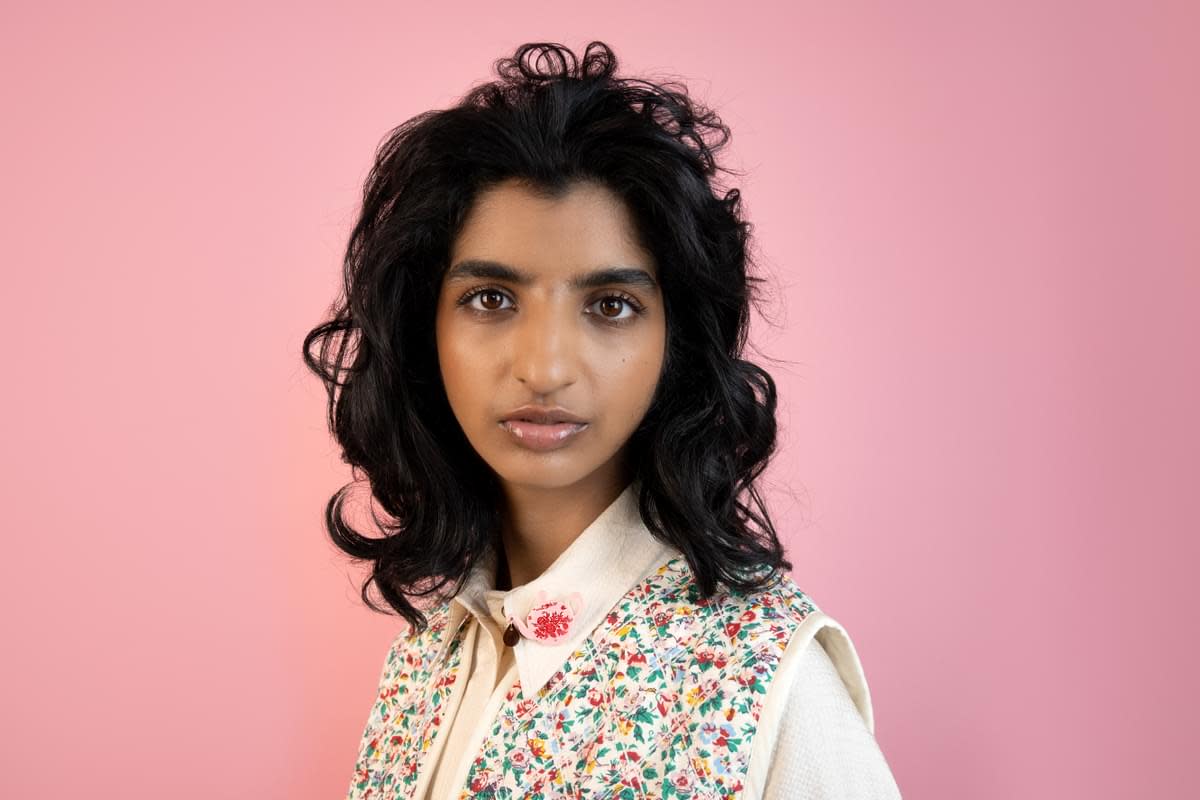 Model Tara Bhat for Tatty Devine