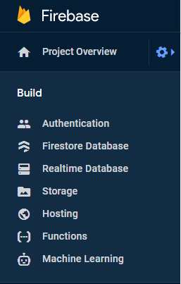 Firebase settings