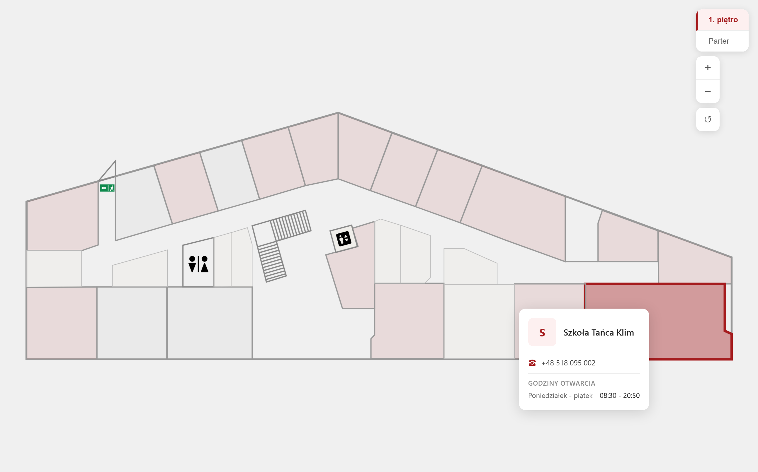 Shopping centre map