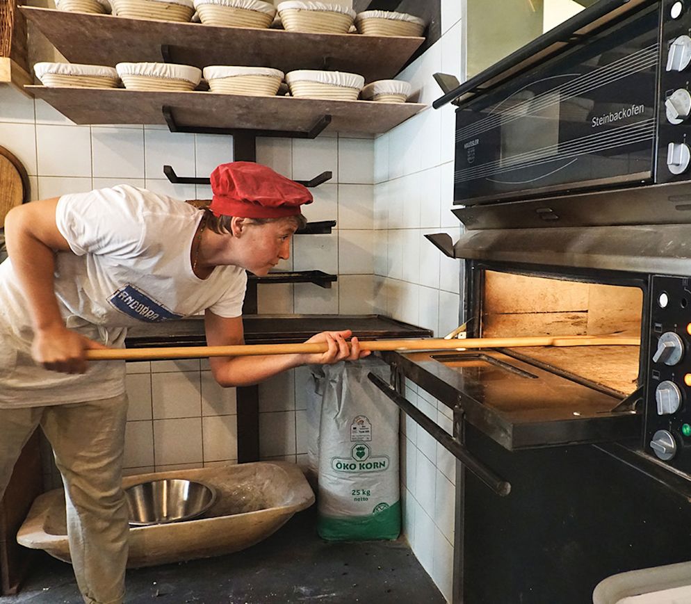 In der Ökobackstube, unweit der Krämerbrücke gibt es das beste Brot der Stadt.