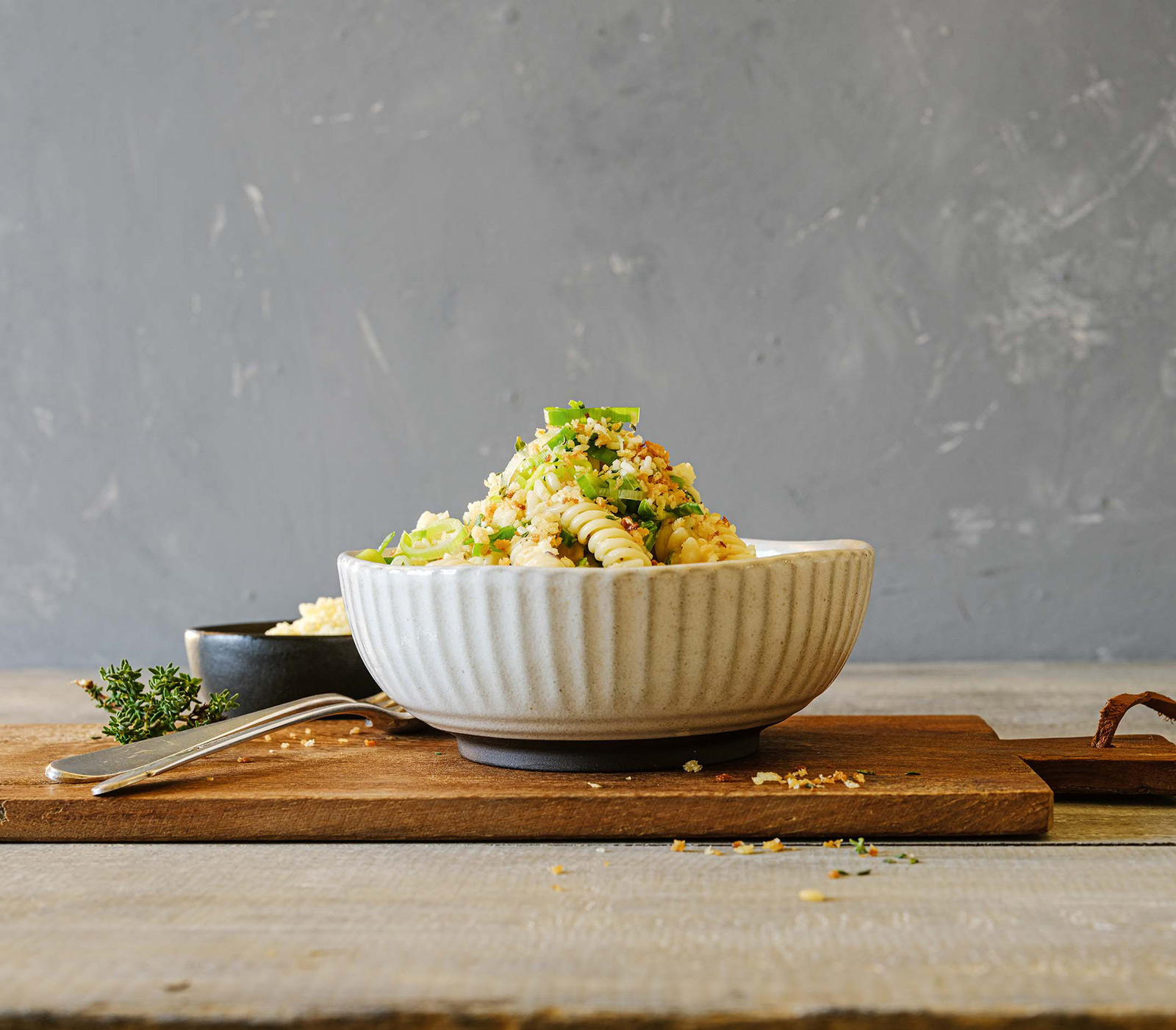 Knusper-Fusilli an Lauch-Käse-Sauce - Annemarie Wildeisens KOCHEN