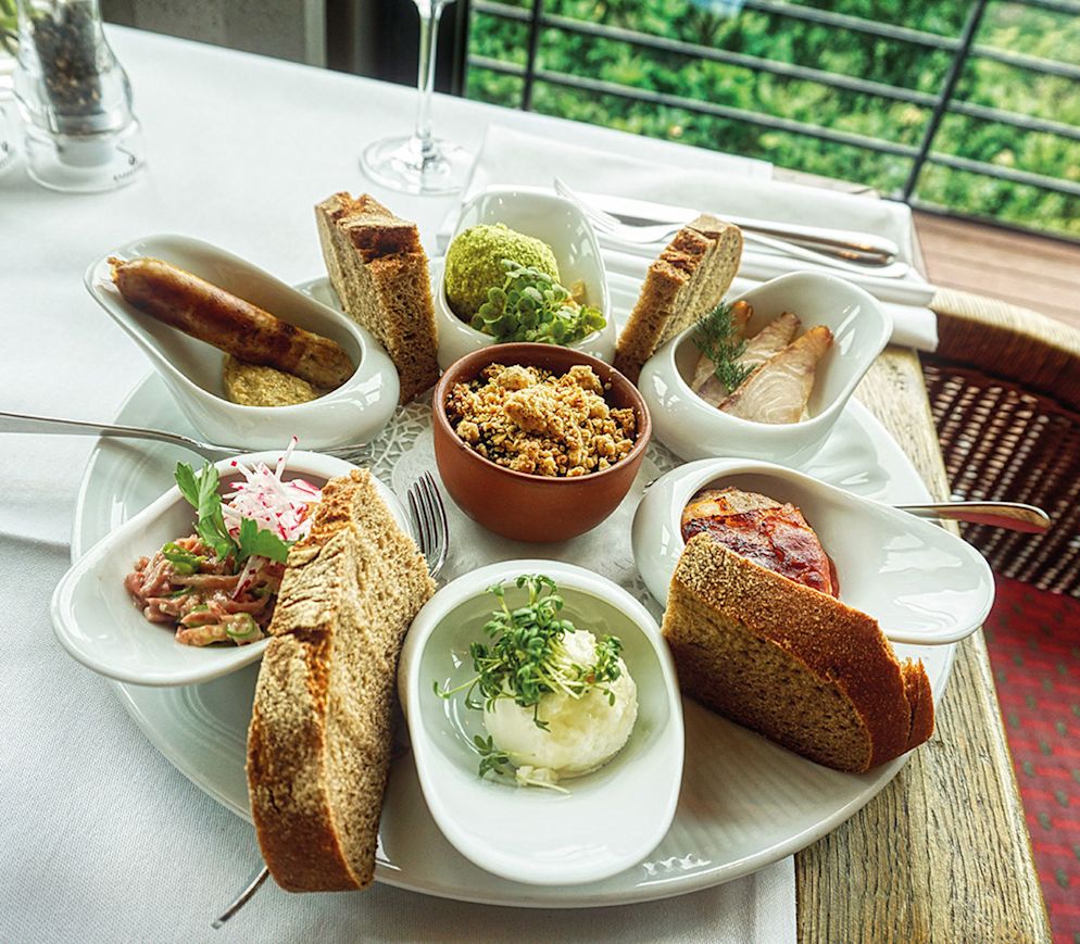 Thüringer Tapas: Die «Wartburgvesper» in der «Landgrafenstube» versammelt das Beste, was Thüringen kulinarisch zu bieten hat.