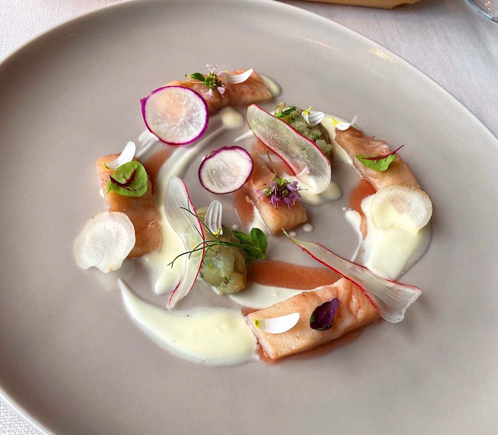Escabeche von der Sigriswiler Forelle im «La Terrasse».