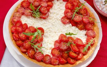 Tomaten-Hüttenkäse-Tarte