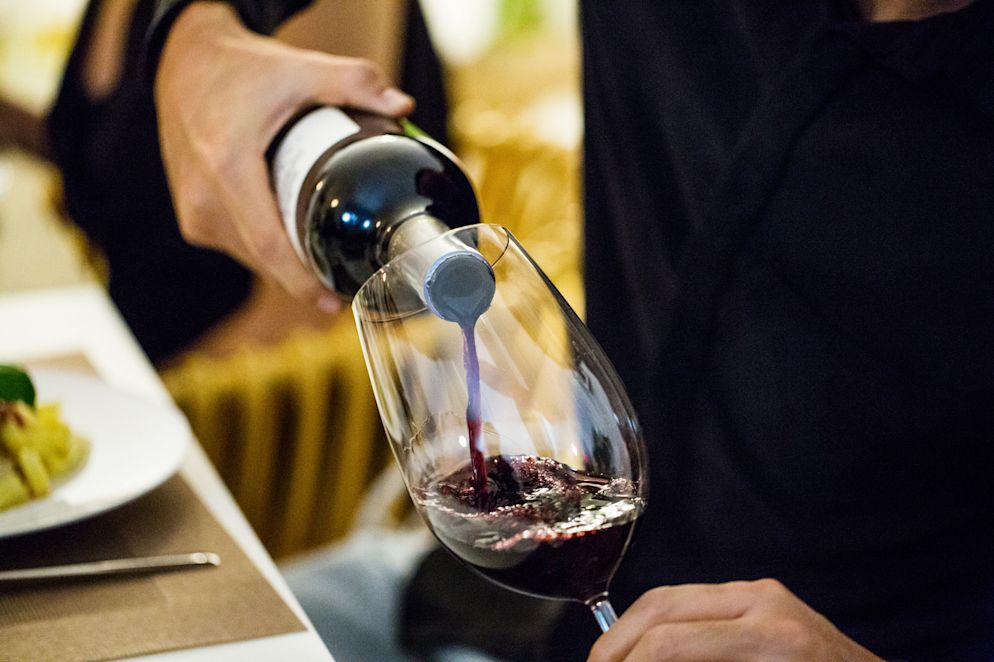 Wein im Restaurant