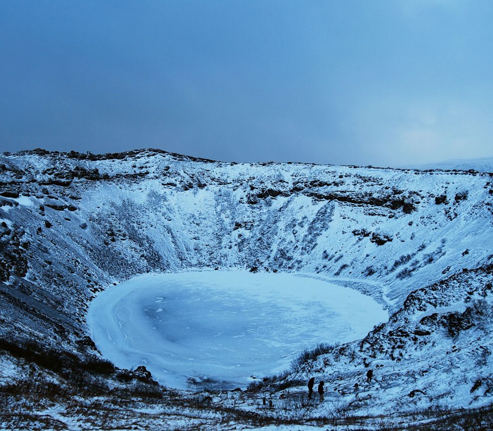 Einmalige Atmosphäre: der erloschene Vulkan «Kerið».
