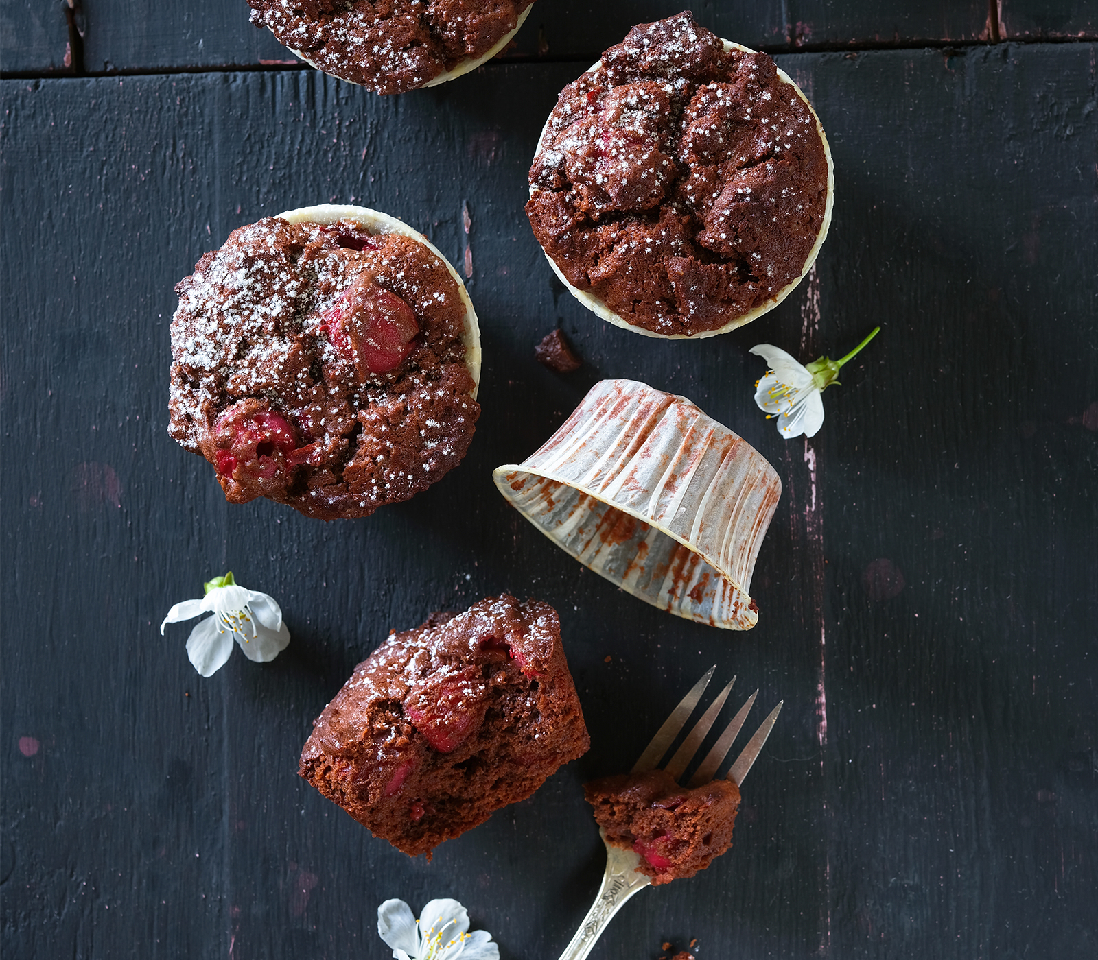 Schokoladen-Kirschen-Muffins - Annemarie Wildeisens KOCHEN