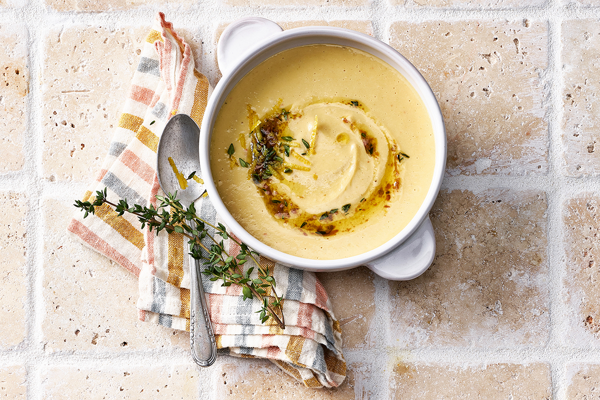 Bohnencremesuppe mit Zitronenöl - Annemarie Wildeisens KOCHEN