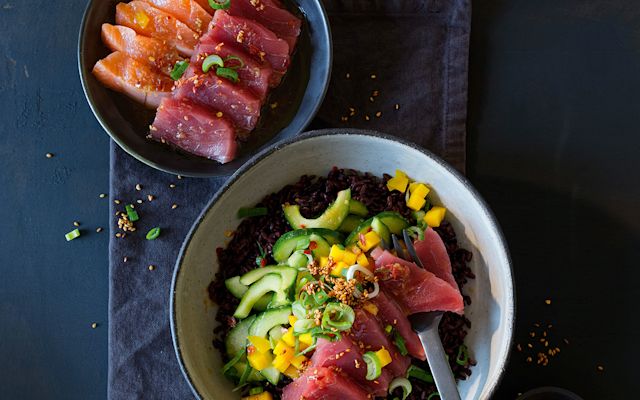 Roter Reis Mit Stangensellerie Und Lammfilets Annemarie