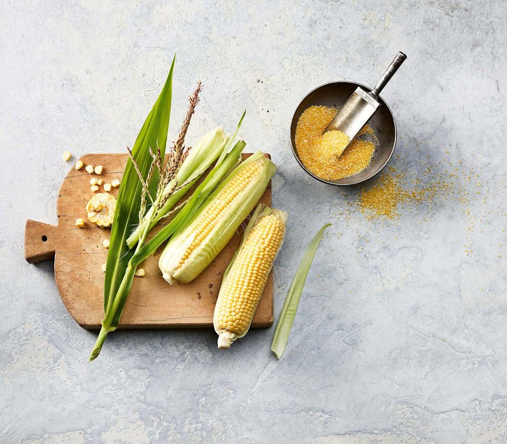 Zuckermais und Polenta
