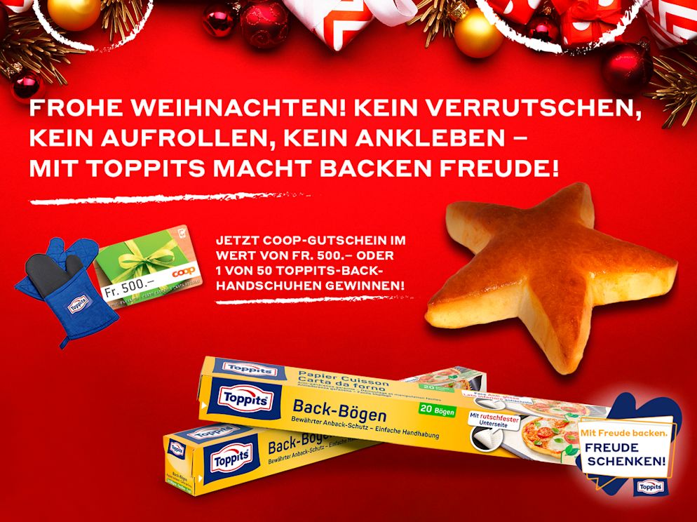 Zu Weihnachten mit Freude und mit Toppits backen