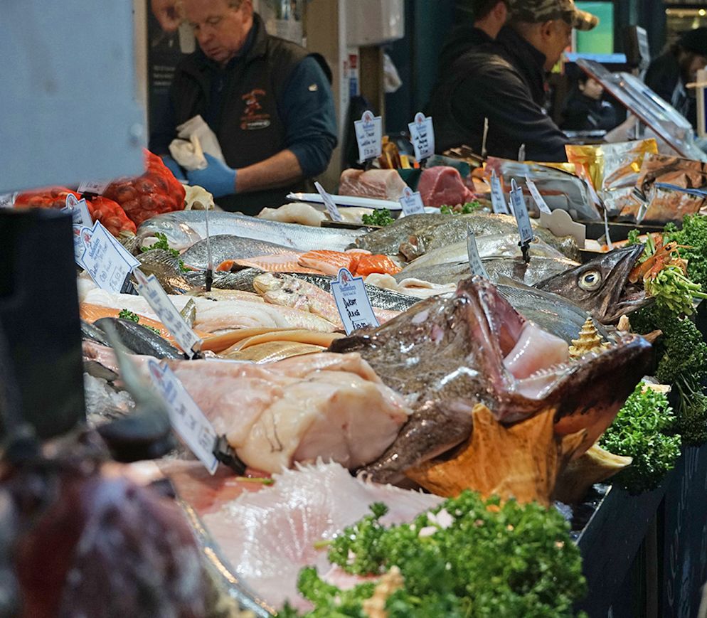 Der Borough Market bietet ein fast verschwenderisch anmutendes Angebot an britischen Spitzenprodukten.