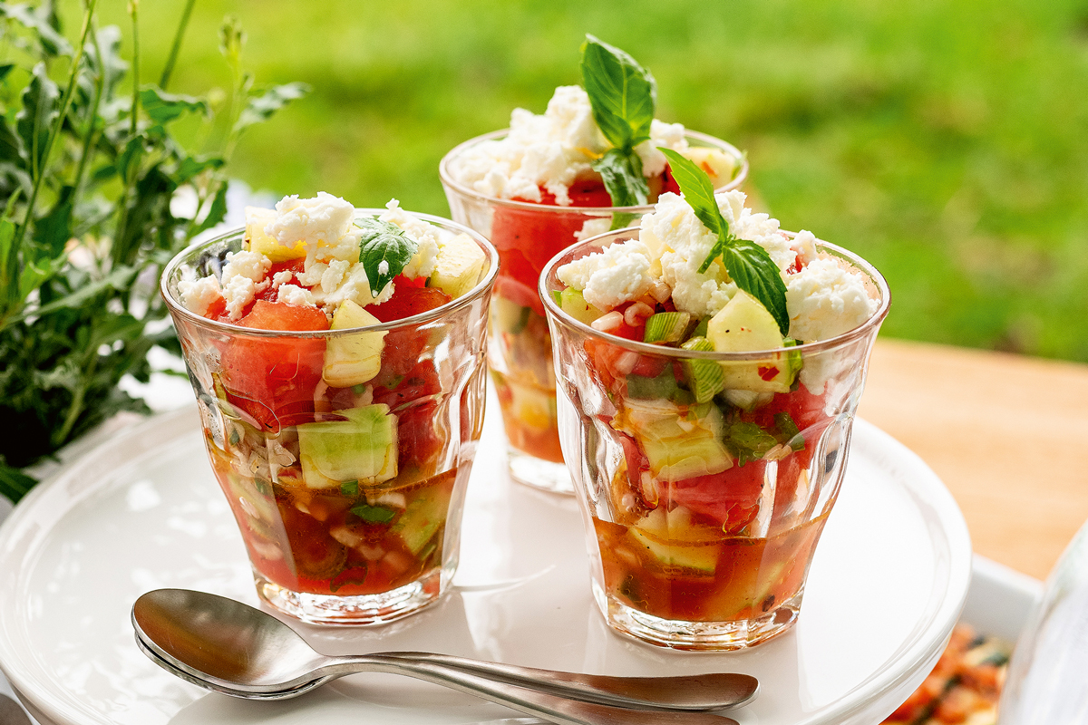 Pikanter Wassermelonensalat mit Feta - Annemarie Wildeisens KOCHEN