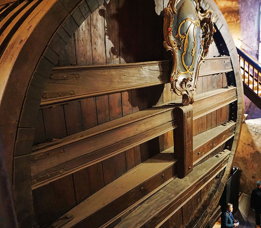 Das grosse Fass im Heidelberger Schloss ist das grösste Holzfass der Welt.