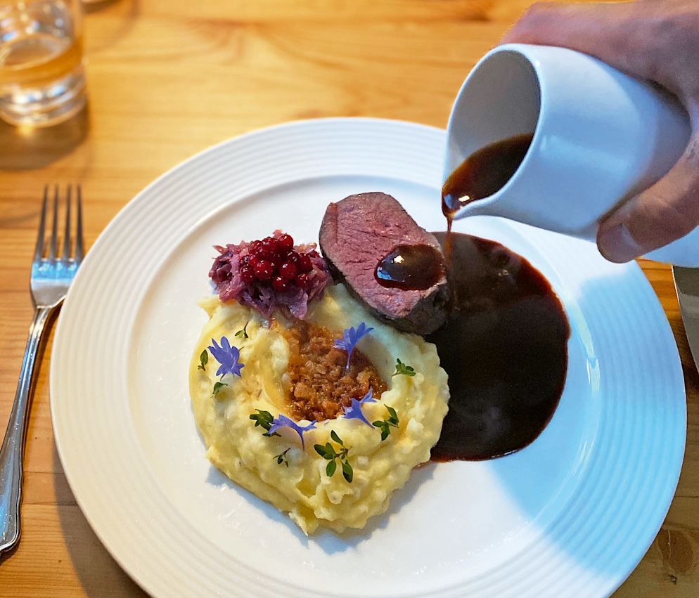 Rauchige Kürbissuppe und Rentier im «Aurora Estate».