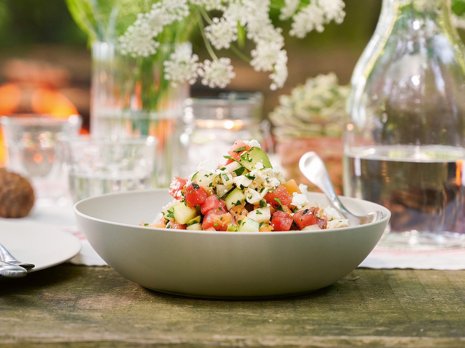 Melonen-Gurken-Salat mit Feta - Annemarie Wildeisens KOCHEN