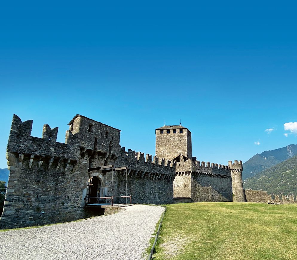 Montebello, ein Idealbild von einer mittelalterlichen Burg.