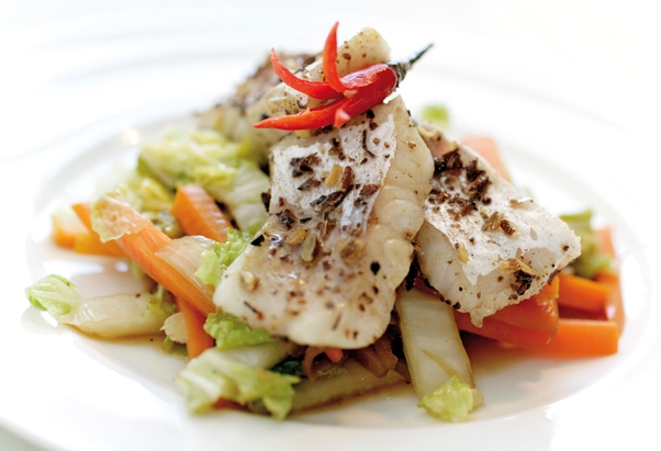 Zanderfilet mit Szechuan-Pfeffer auf Gemüse - Annemarie Wildeisens KOCHEN