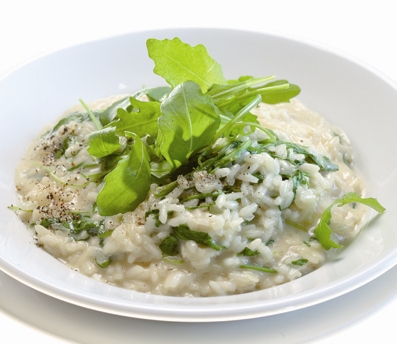 Rucola-Risotto mit Mascarpone-Gorgonzola - Annemarie Wildeisens KOCHEN Rucola-Risotto mit Mascarpone-Gorgonzola - Annemarie Wildeisens KOCHEN