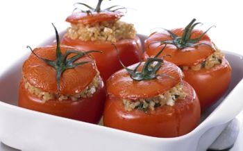 Orientalische Bulgur-Tomaten