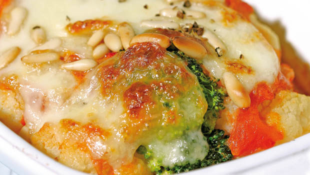 Blumenkohl Und Broccoli Mit Tomaten Und Mozzarella Annemarie