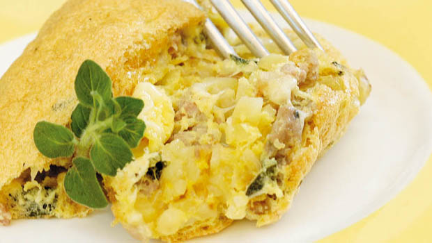 Italienische Frittata mit Kartoffeln und Schweinsbratwurst - Annemarie ...
