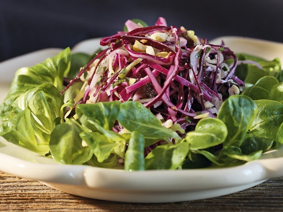 zweifarbiger kabissalat an nuss dressing annemarie wildeisens kochen