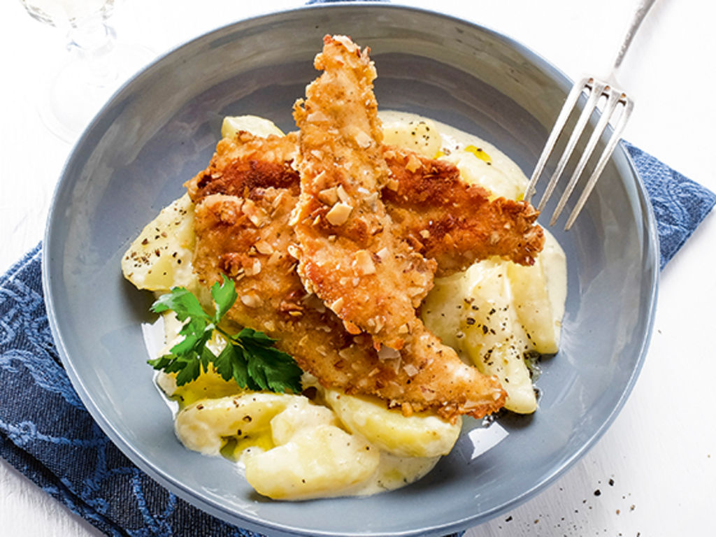 Nuss Pouletfilets Mit Rahmkartoffeln Annemarie Wildeisens Kochen