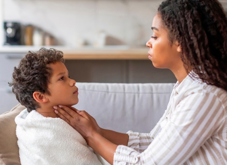 dolor de garganta niños