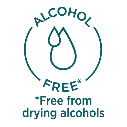 Free from drying alcohols