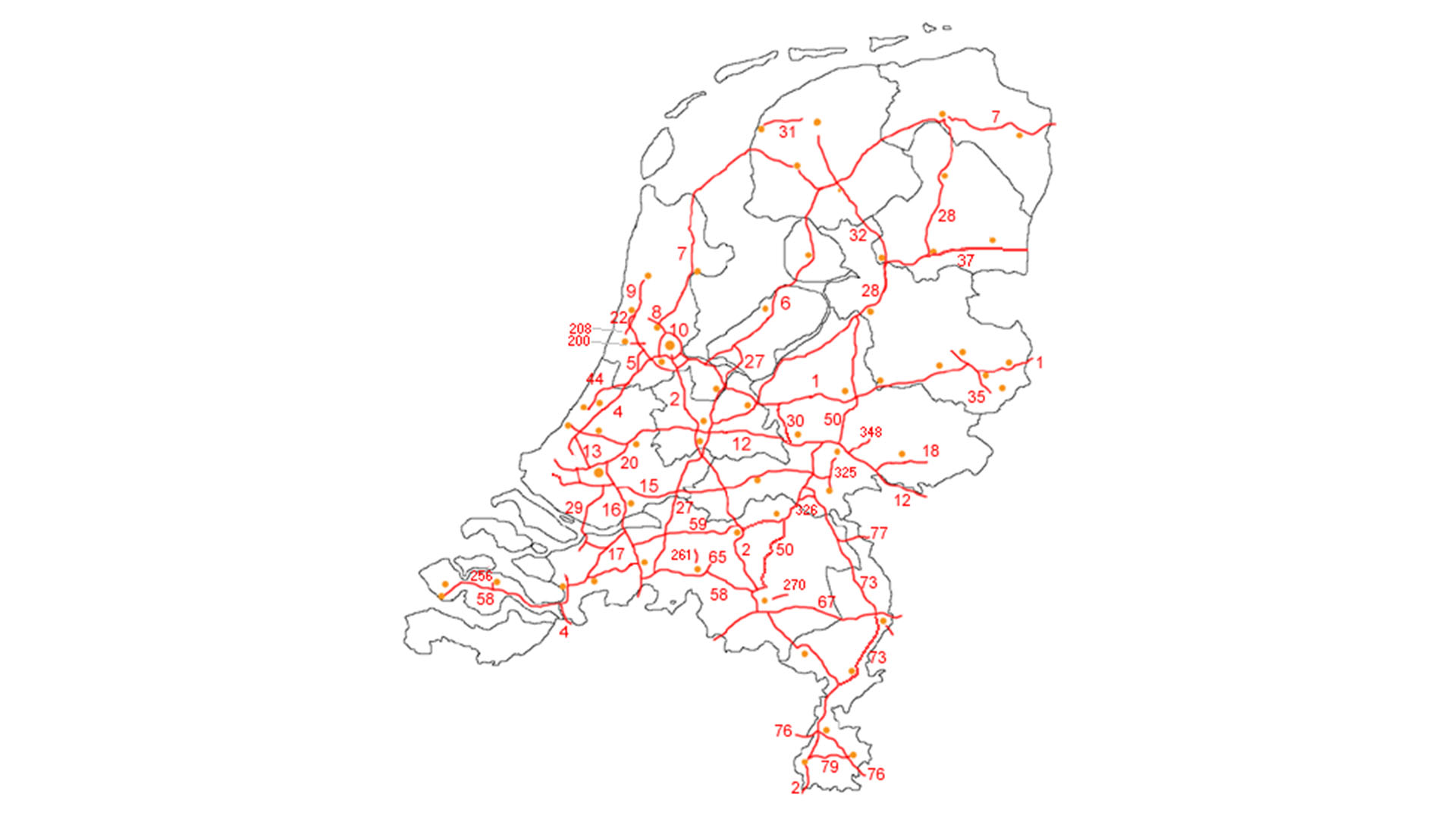 hartă Olanda omida logistic
