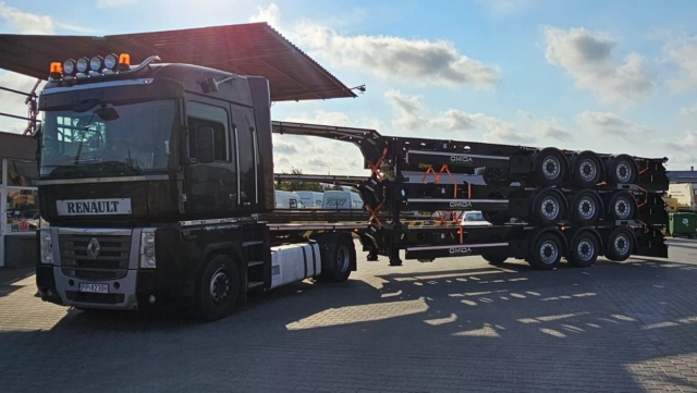Odebraliśmy nowe ramy kontenerowe służące do transportu intermodalnego!  | Omida Logistics