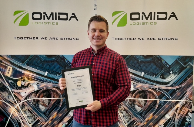 Jubileusz 5-lecia Mateusza z Omida Logistics | Omida Logistics