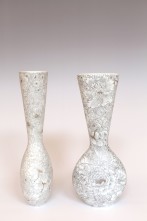 A17-4C-A17-5C3-set3-two-New-Guan-Ware-Vases-2016-h.25x10x6cm-handpainted-porcelain-goldluster-celadonglaze