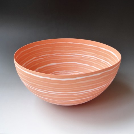 ME-M4 Bowl Majiayao orange, h.12,5xd.27cm, porcelain, TerraDelft1