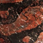 PhD2109 Coup coque de noix rouge, h.10,5x34x32cm, stoneware, TerraDelft detail