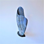McW2112-1, Blue Jar object, h.38,5x22x6,5cm, woodfired-stoneware, slate foot, TerraDelft3