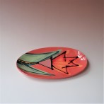 JK15-2 Oval plate, h.3x23x12cm stoneware, handpainted, TerraDelft24