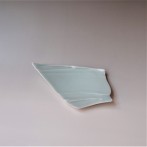 GH23D-G23 Plate leaf S,2x24,5x15 cm, porcelain-celadon, TerraDelft2