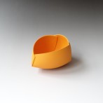 AvH-198 Orange object, stoneware and engobe, 3 cuts, 14x15x10Hcm, Terra Delft32