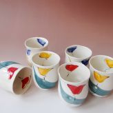 Flowercup-wheel-thrown-porcelain-h.9xd.7cm