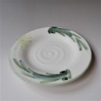LZ2304B serie -Tang-; plate Fish-fower, h.3,5xd.22cm, porcelain-handpainted, TerraDelft