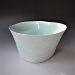 HG1602 Flower vase, porcelain-celadon glaze, h.18x24x31cm, TerraDelft2